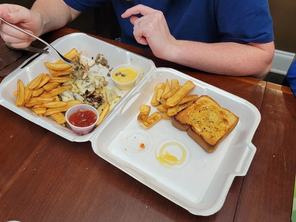 Grilled Chicken Mushrooms and Cheese