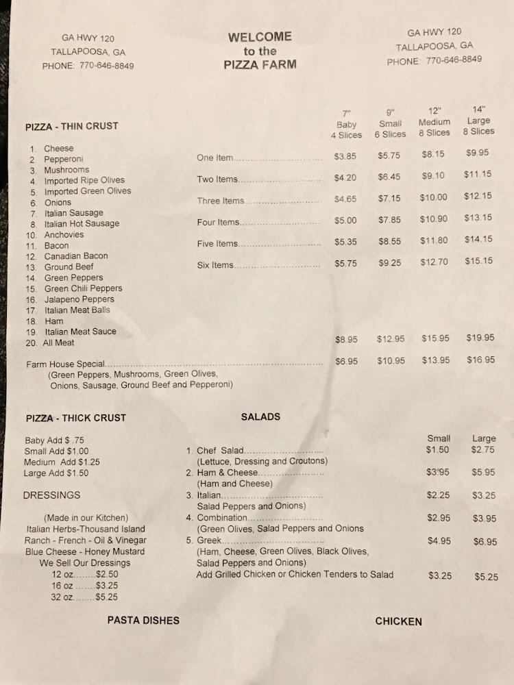 Pizza Farm Menu image 3